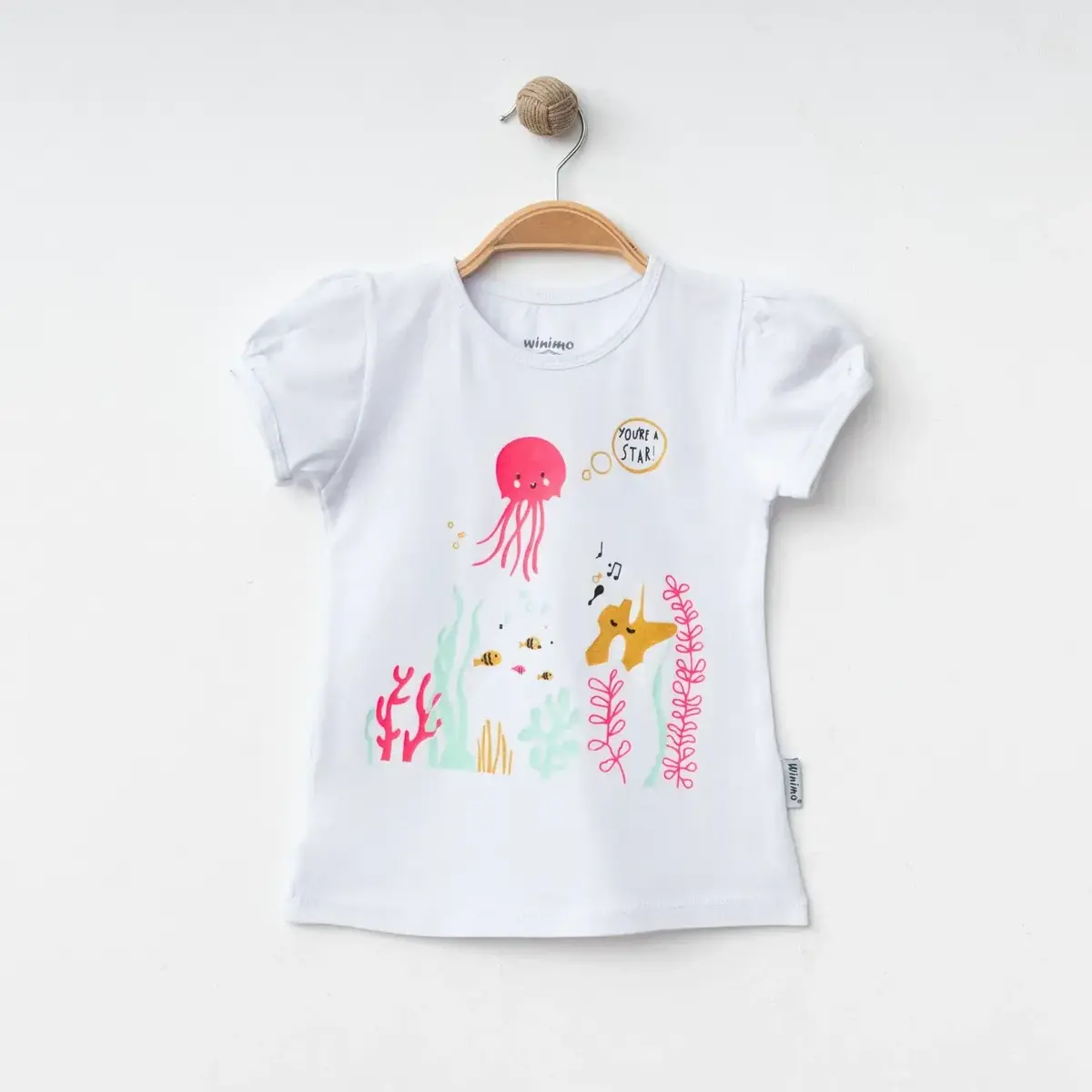 Winimo T-shirt You Are A Star Baskılı Beyaz - Pembe