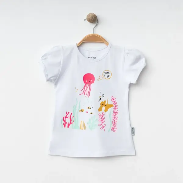 Winimo T-shirt You Are A Star Baskılı Beyaz - Pembe