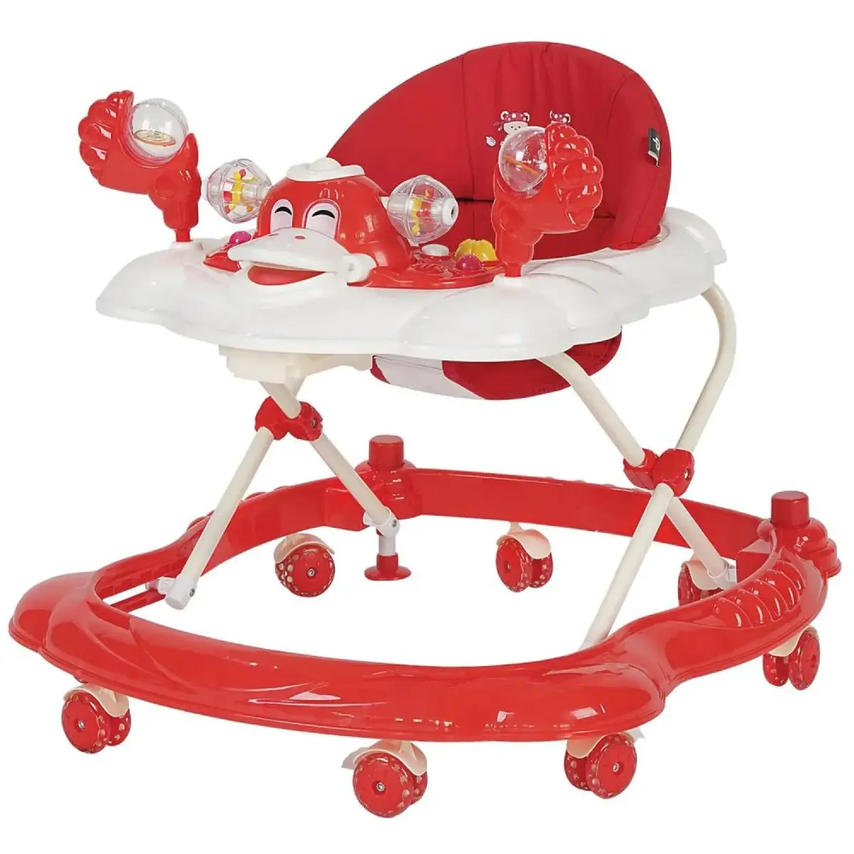 Sunny Baby 9223 Vak Vak Yürüteç Silikon Teker Kırmızı