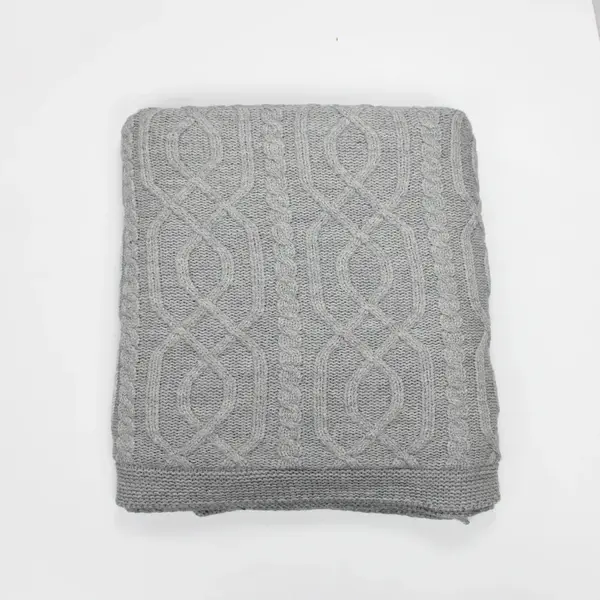 Bistyle Battaniye Welsoft Triko Winter Clothes 80x95cm Koyu Gri