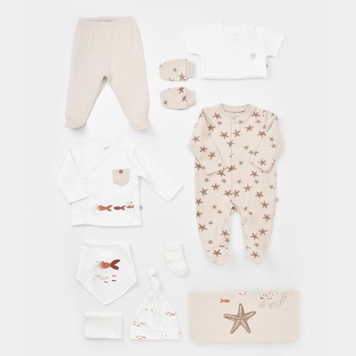 Bibaby Organik Hastane Çıkışı 10lu Magic Starfish Latte