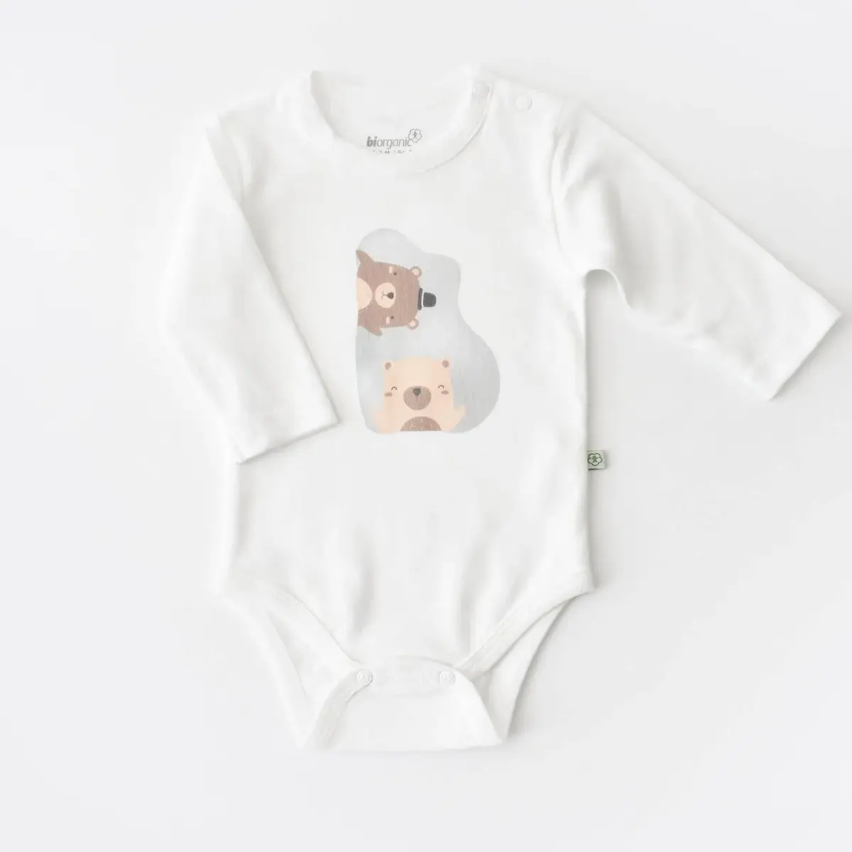 Bibaby Organik Tulum Takımı Tüllü Hug Me Bear Yeşil