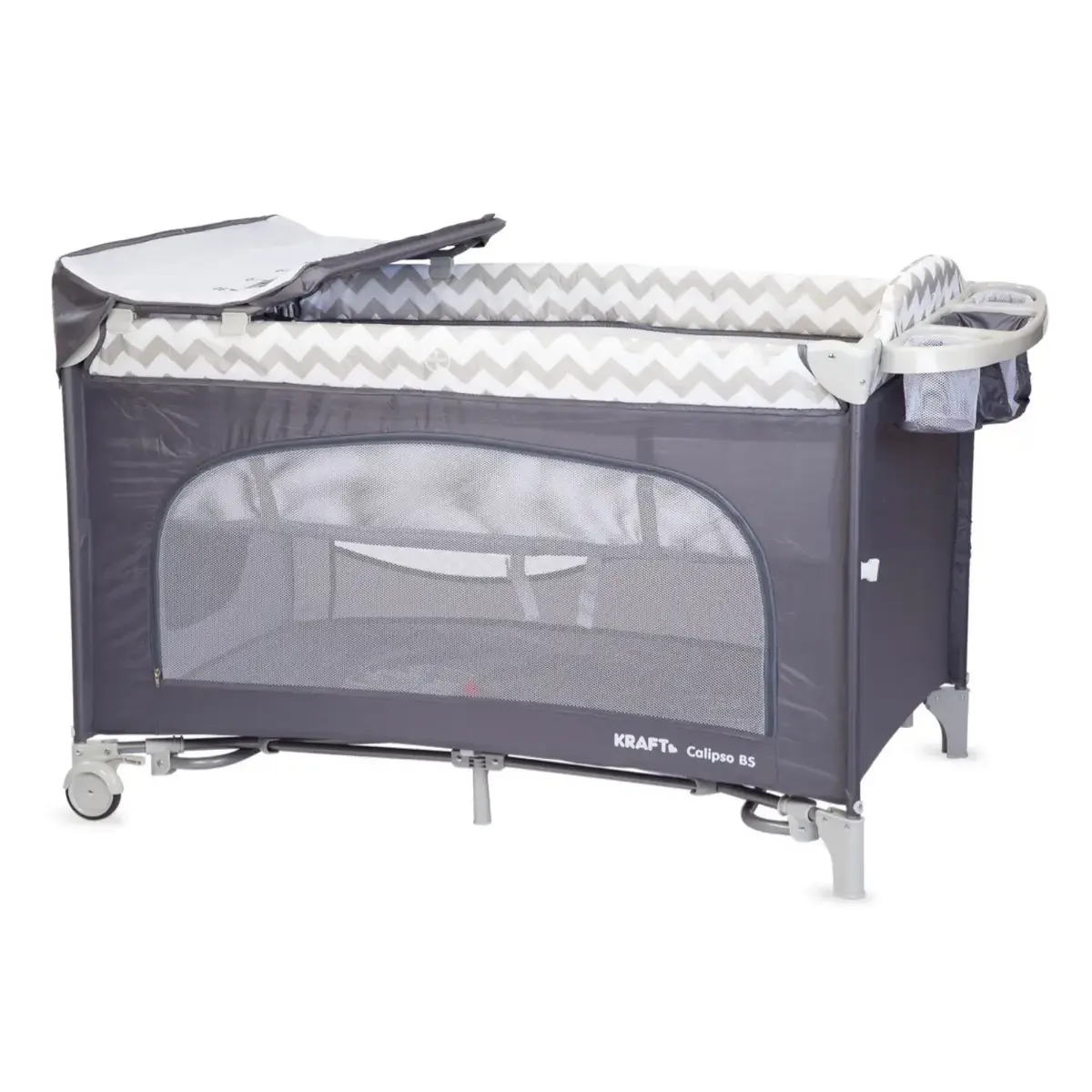 Kraft Calipso Bedside Anne Yanı Oyun Parkı 70x120 cm Zigzag