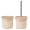 OiOi Ham+Hüp Atıştırma Seti 4lü Bubble Beige - Powder Grey
