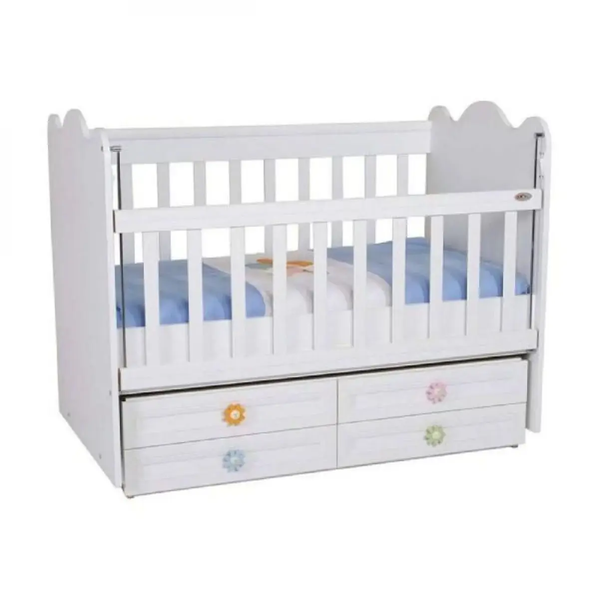 Babyhope 920 Asansörlü Beşik 70x130 cm Beyaz