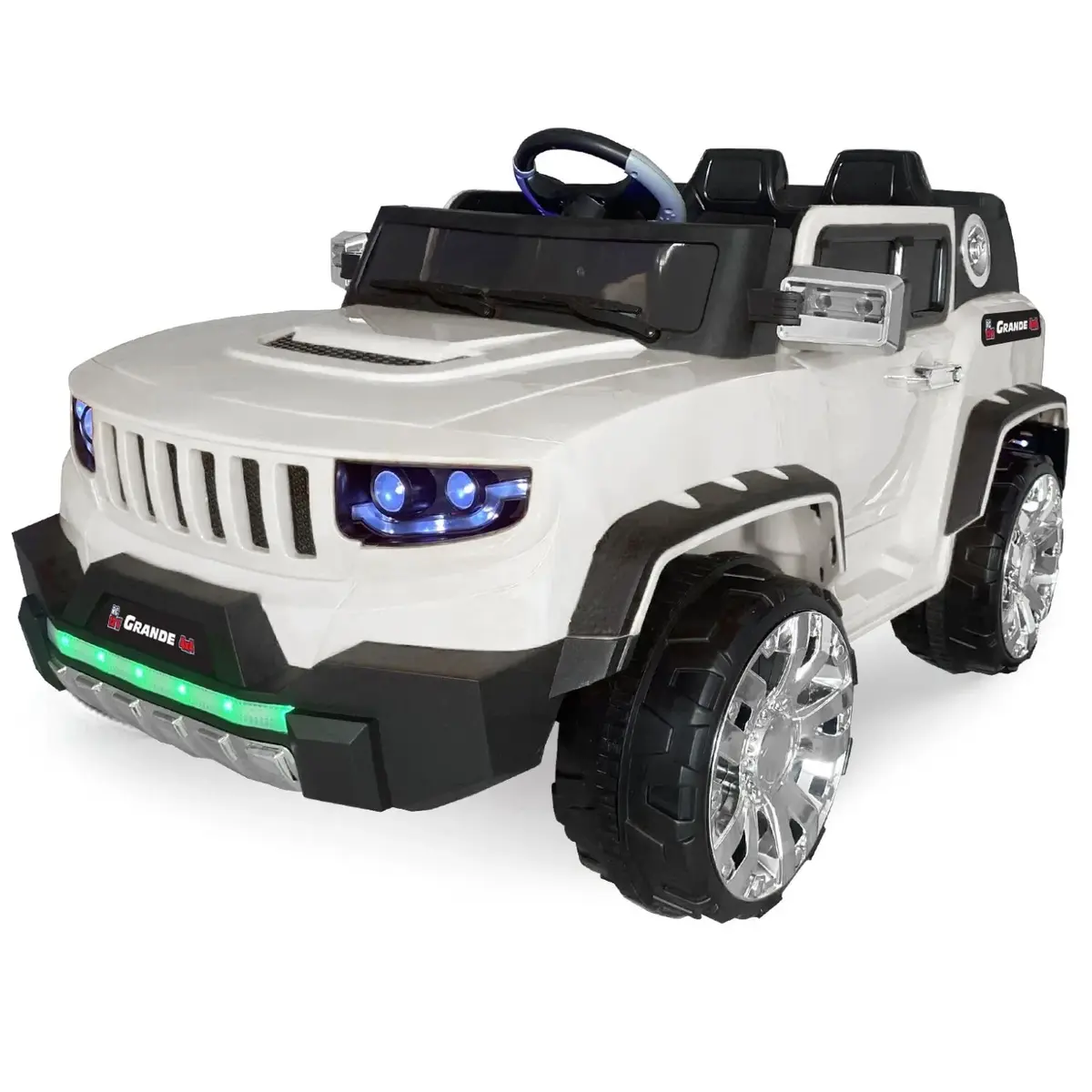 Grande Akülü Araba Kumandalı 4*4 12 Volt Beyaz Grande Akülü Araba Kumandalı 4*4 12 Volt Beyaz