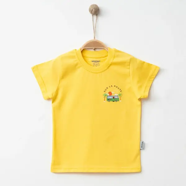 Winimo T-Shirt Otobüs Baskılı Sarı