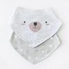 Bibaby Organik Fular Önlük 2li Hug Me Bear Kar Melanj