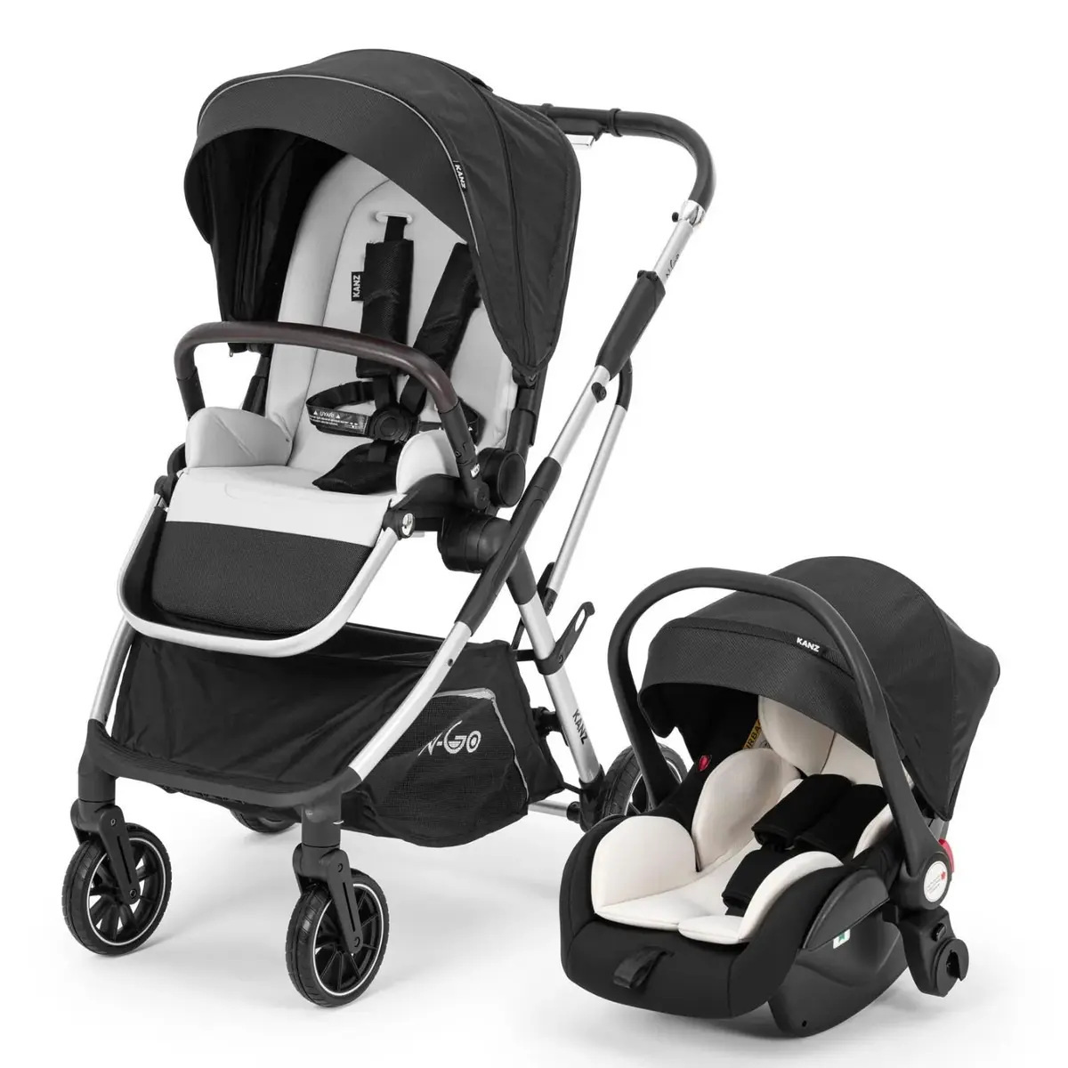 Kanz N-Go Travel Sistem Bebek Arabası Siyah Kanz N-Go Travel Sistem Bebek Arabası Siyah