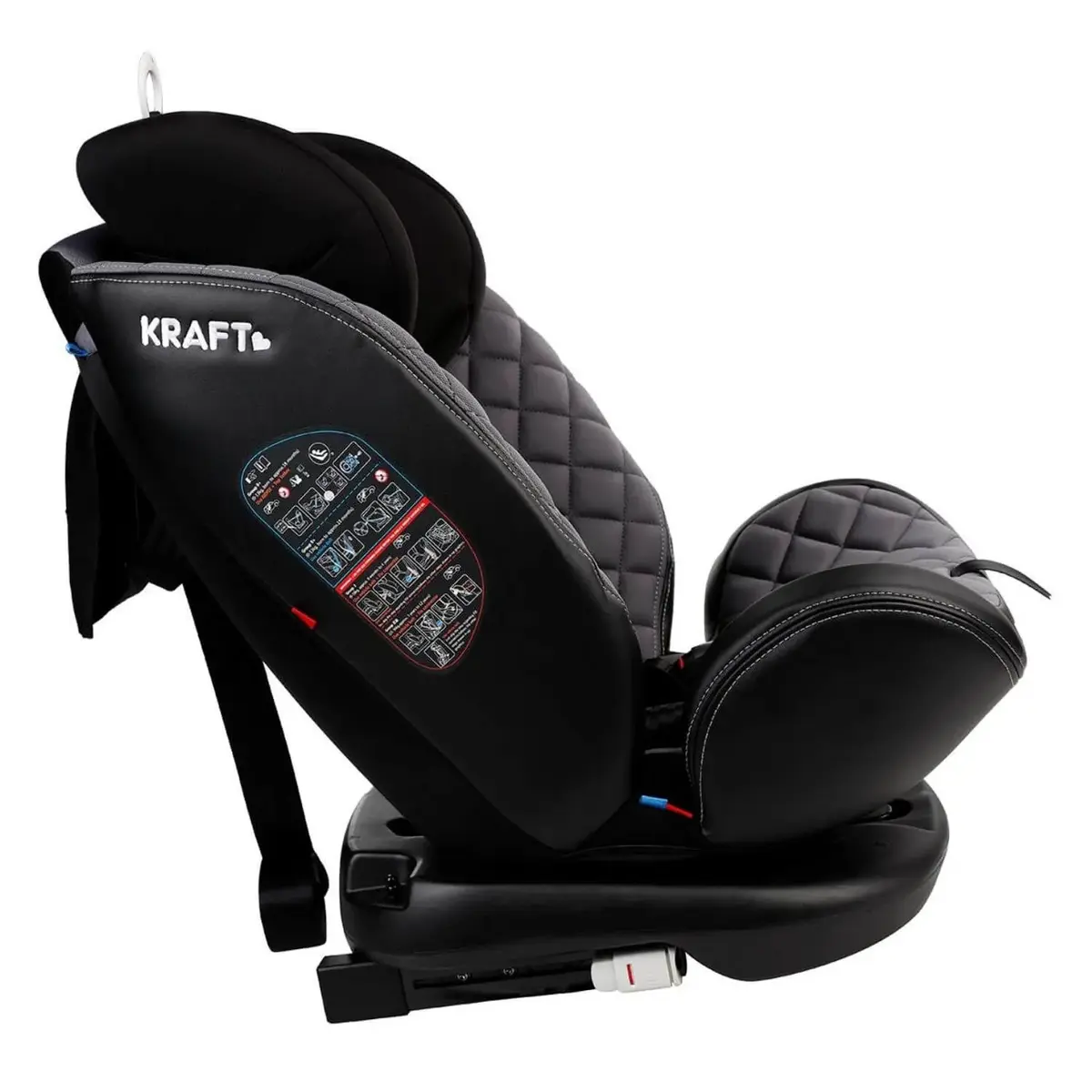 Kraft Safe Turn Oto Koltuğu 0-36 Kg Black Grey
