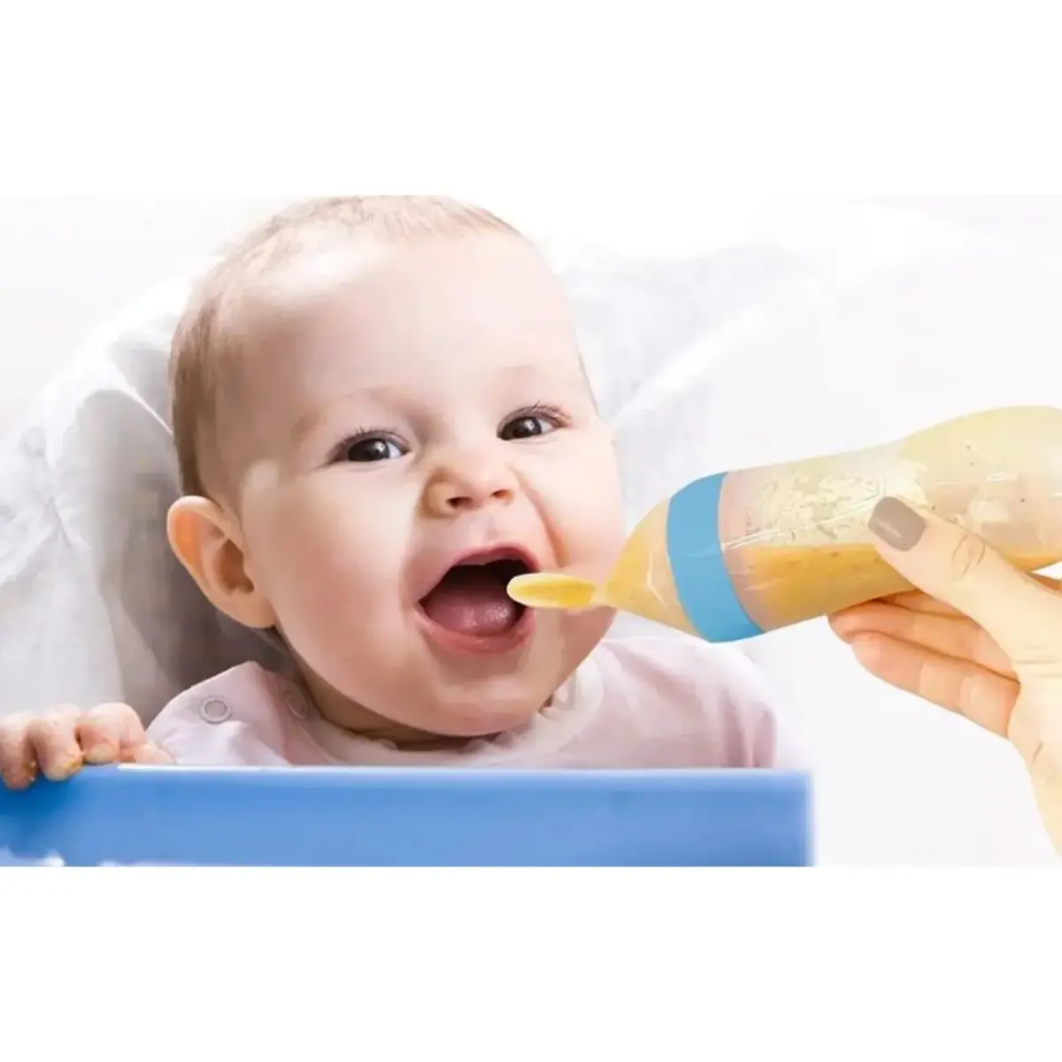 Babyjem Sıkmalı Kaşık Mavi