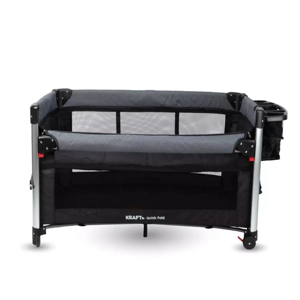 Kraft Quick Fold Anne Yanı Oyun Parkı 70x110 cm Dark Grey Black