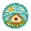 OiOi Porsiyon Vakumlu Mama Tabağı Aqua Green