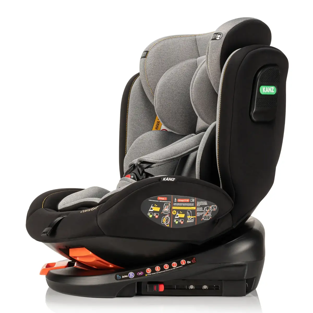 Kanz Comfort Oto Koltuğu 0-36 Kg Siyah