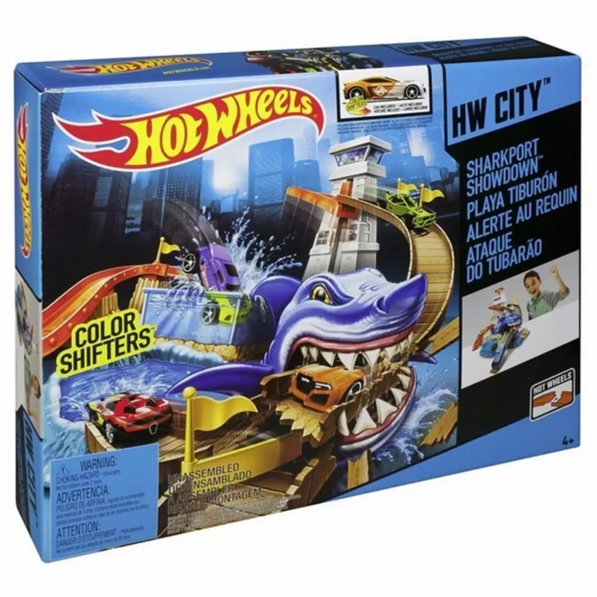 Hot Wheels Renk Değiştiren Araçlar Sharky Yarış Seti