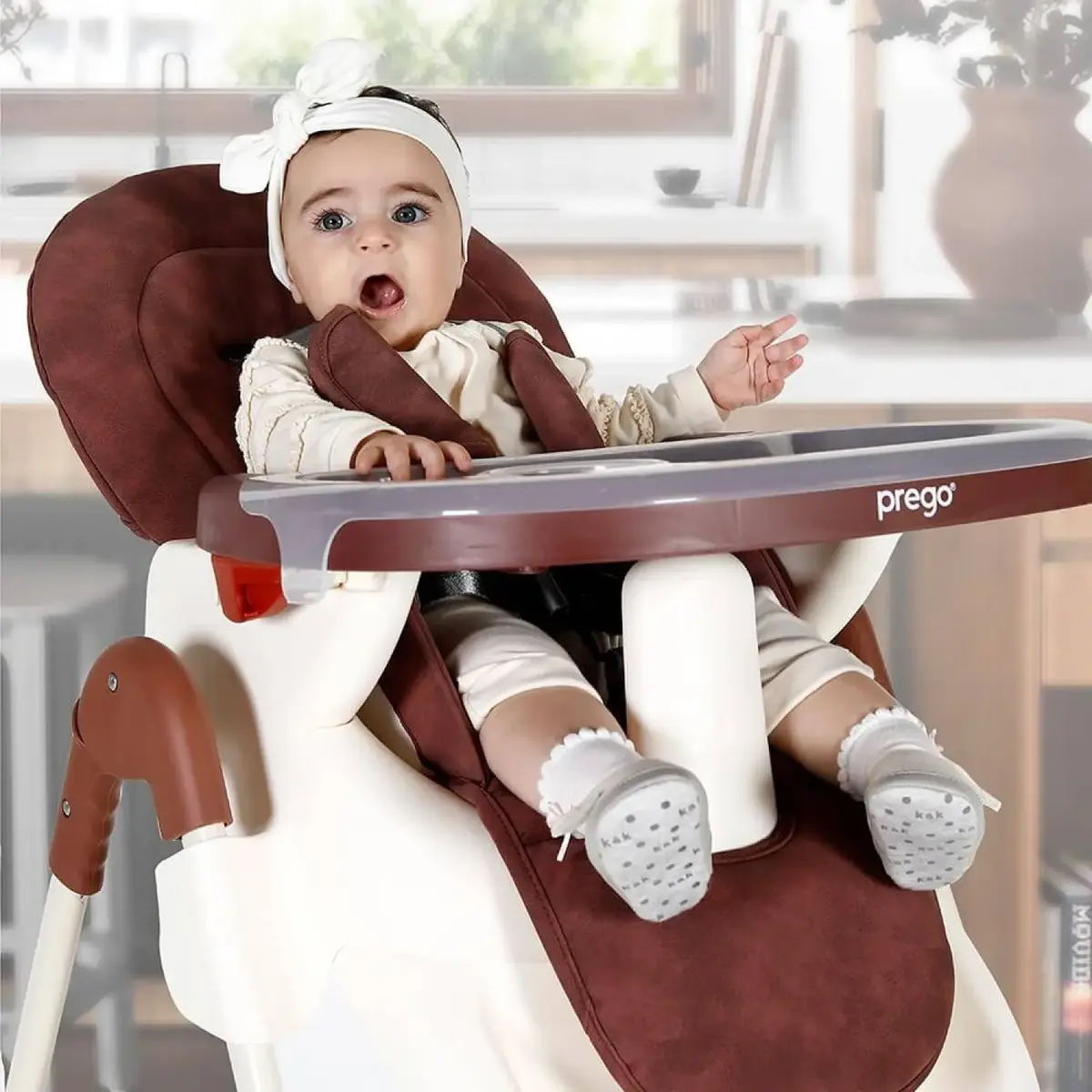 Prego 3032 Mio Deluxe Mama Sandalyesi Gül Kurusu