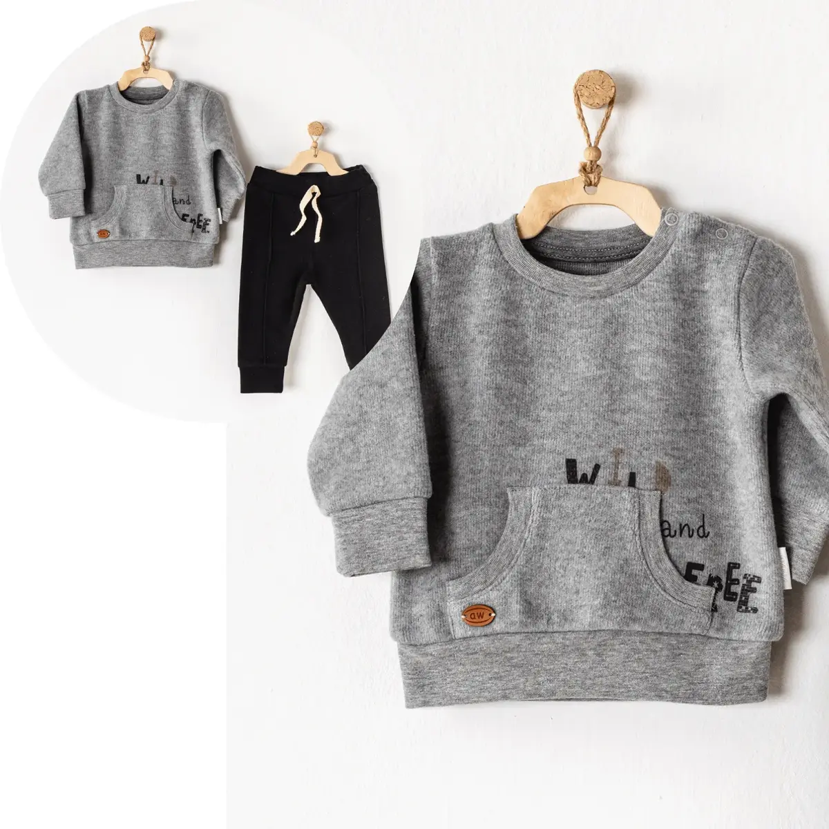 Andy Wawa 2li Takım Wild And Free Gri Melanj