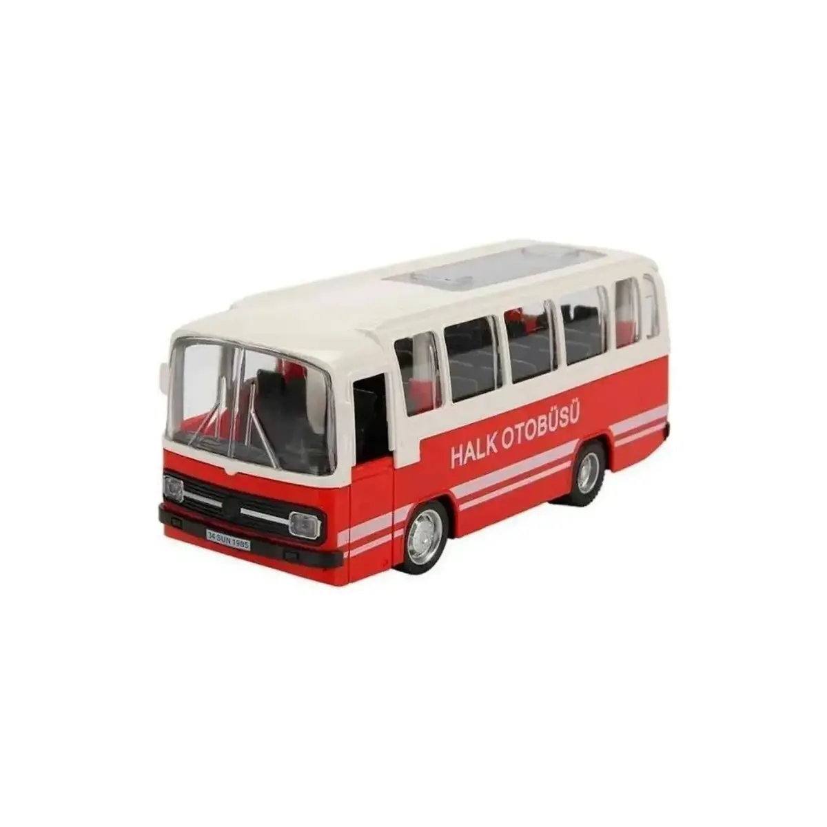 Maxx Wheels Sesli ve Işıklı Nostaljik Halk Otobüsü 15 cm