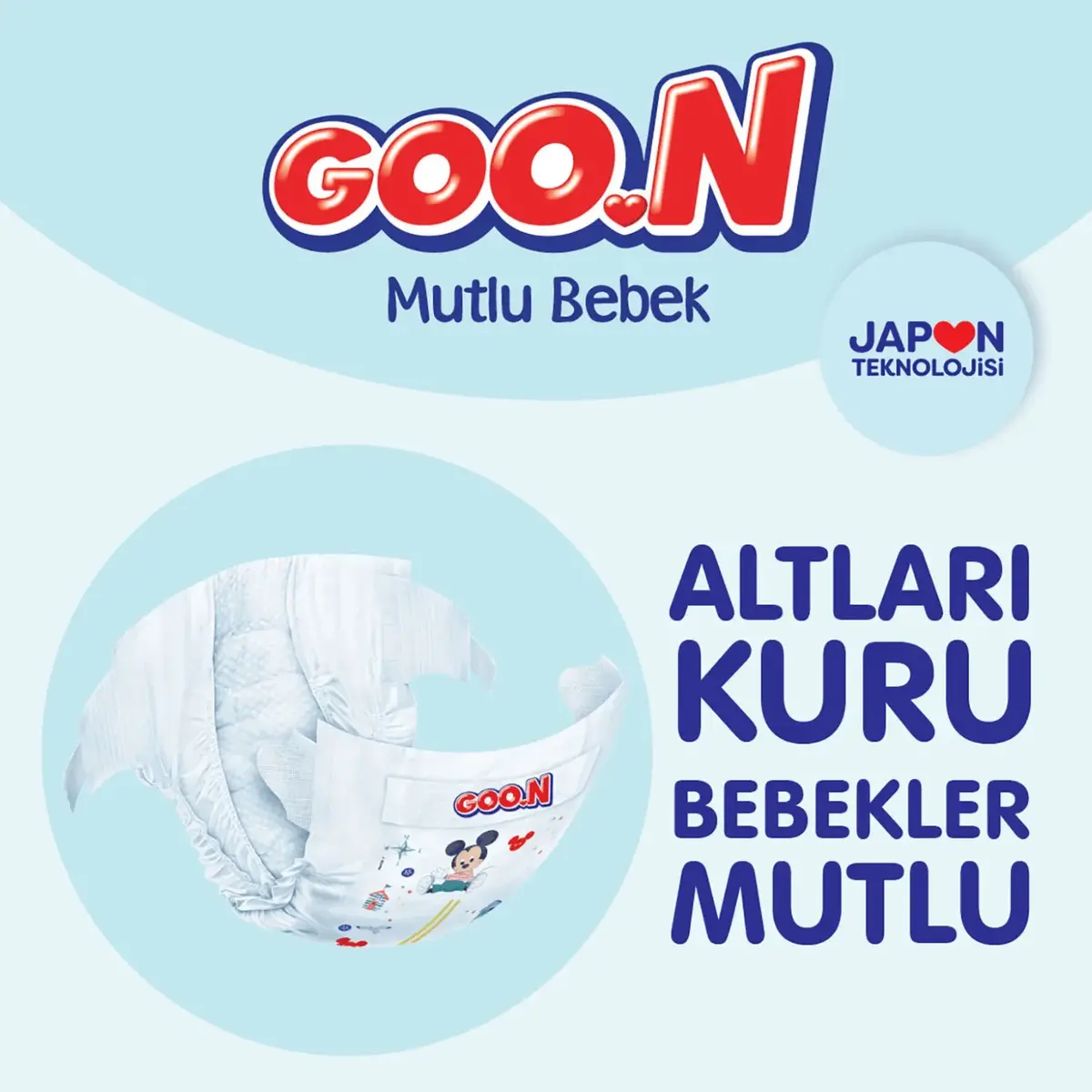 Goon Mutlu Bebek Bebek Bezi 4 Beden 9-14 Kg 90lı Aylık Fırsat Paket