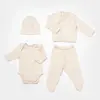 Bibaby Organik Zıbın Takımı 4lü Modal Nature Relax Prematüre Bej