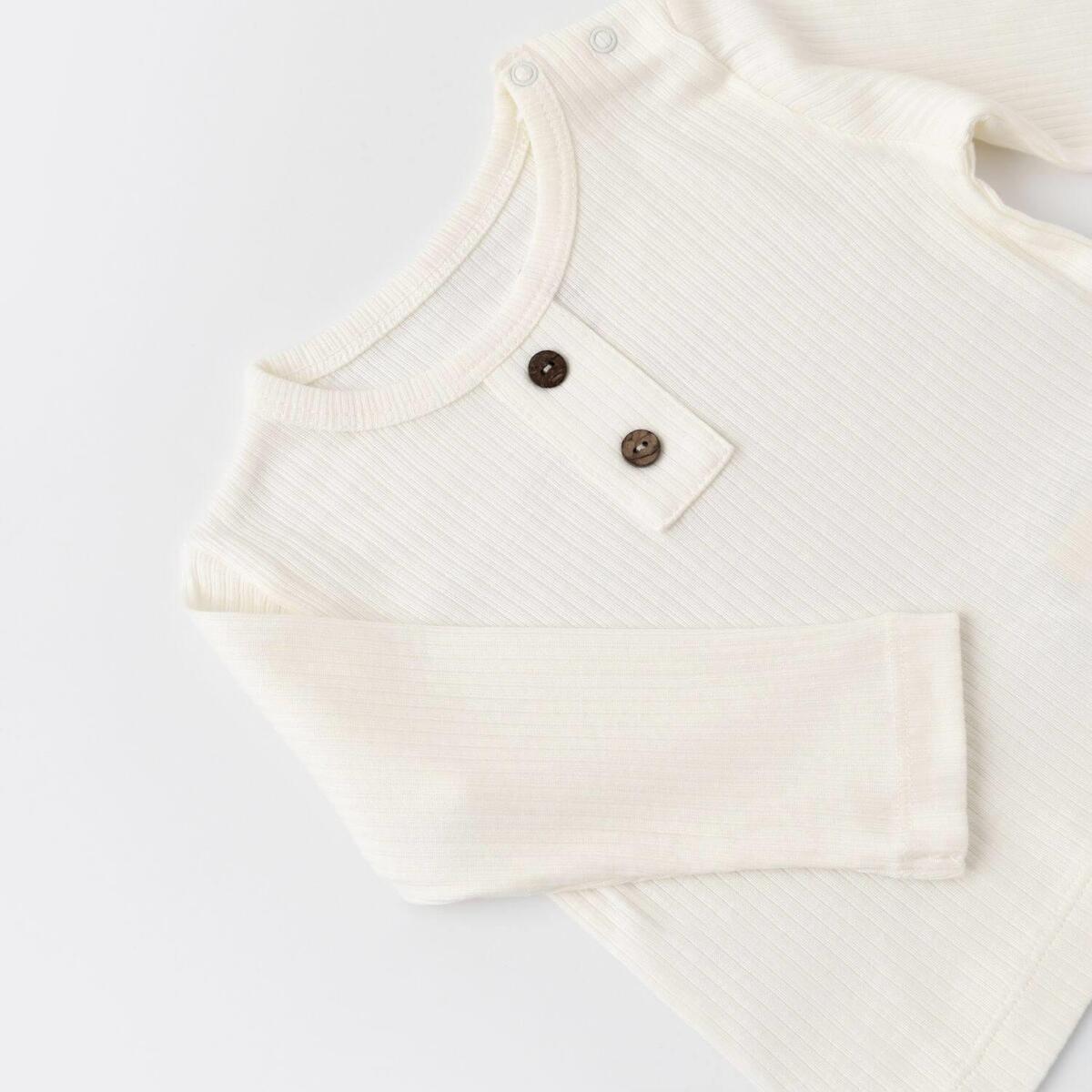 Bibaby Organik 2li Takım Soft Modal Ekru