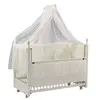 Meltem Kids Kral Beşik 60x120 cm Beyaz - Ekru