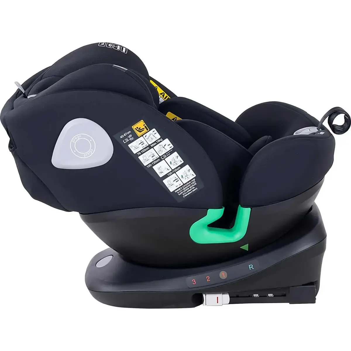 Prego Q9004 Tronfix I-Size Oto Koltuğu 0-36 Kg Siyah
