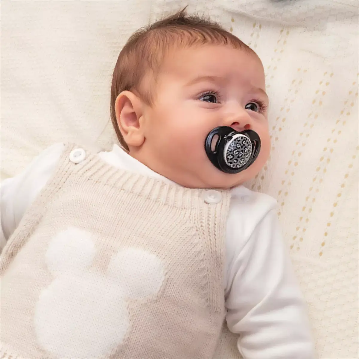 Mamajoo İkili Emzik & Sterilizasyon Saklama Kutusu 12+ Ay Antrasit Leopar