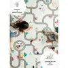 Araba Yarışı-Lokomotif Çift Taraflı Oyun Halısı 140x100x1