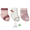 Bibaby Çorap Soket 3lü Penye Rainbow Bistyle Pudra