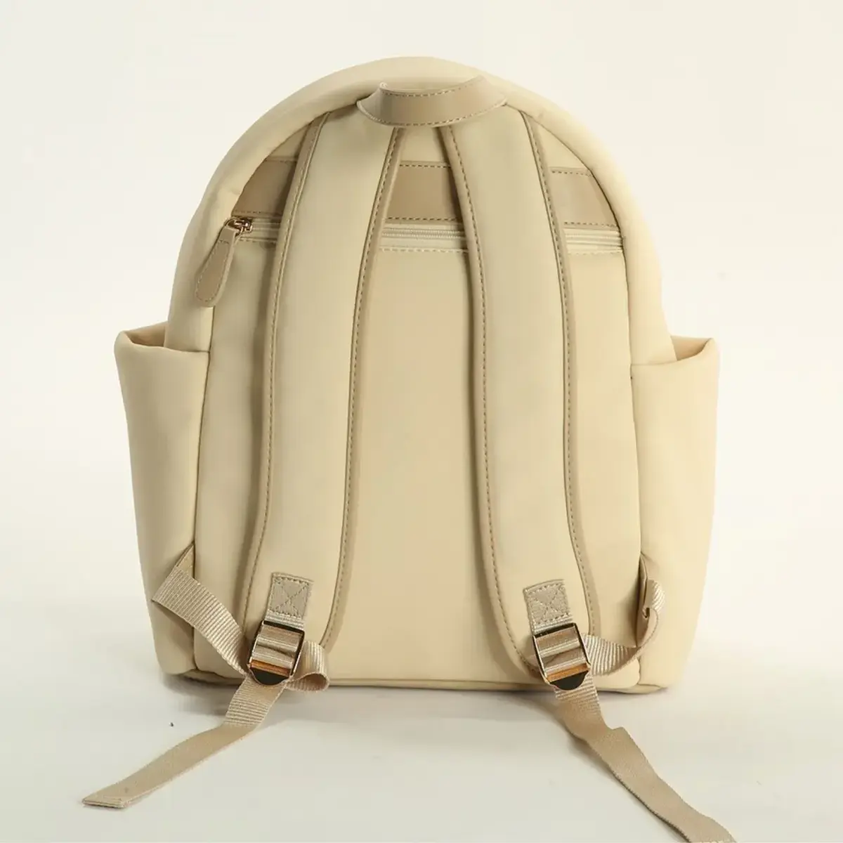 M&Y Collection Diamond Deri Sırt Çantası Krem