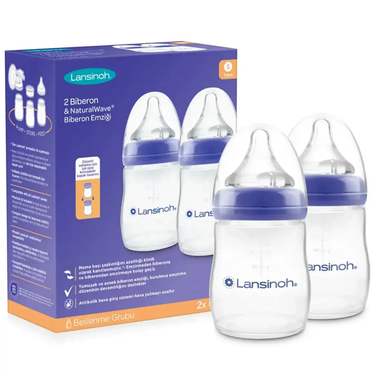 Lansinoh PP Biberon Seti 160 ml x 2