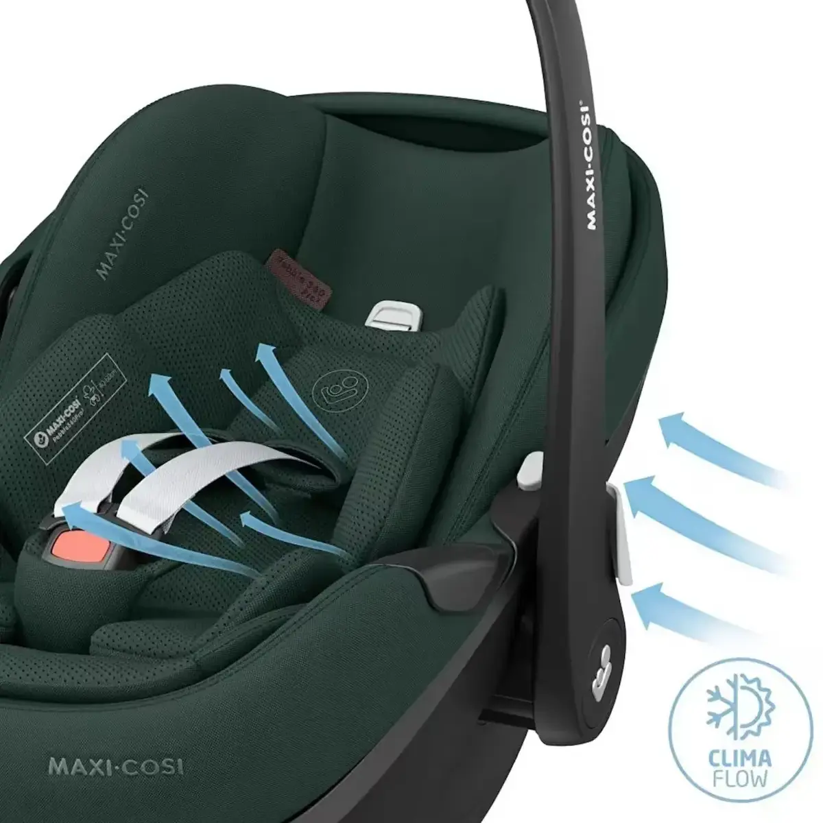 Maxi-Cosi Pebble 360 SlideTech Tam Yatabilen Oto Koltuğu 0-13 Kg Twillic Green