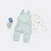 Bibaby Organik Salopet Tulum Pretty Ears Bunny Mint