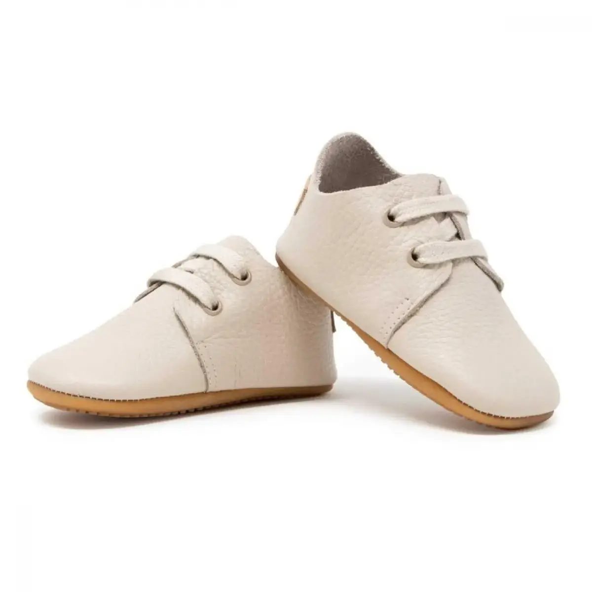 Ella Bonna Bebek Ayakkabısı Hakiki Deri Oxford Bej