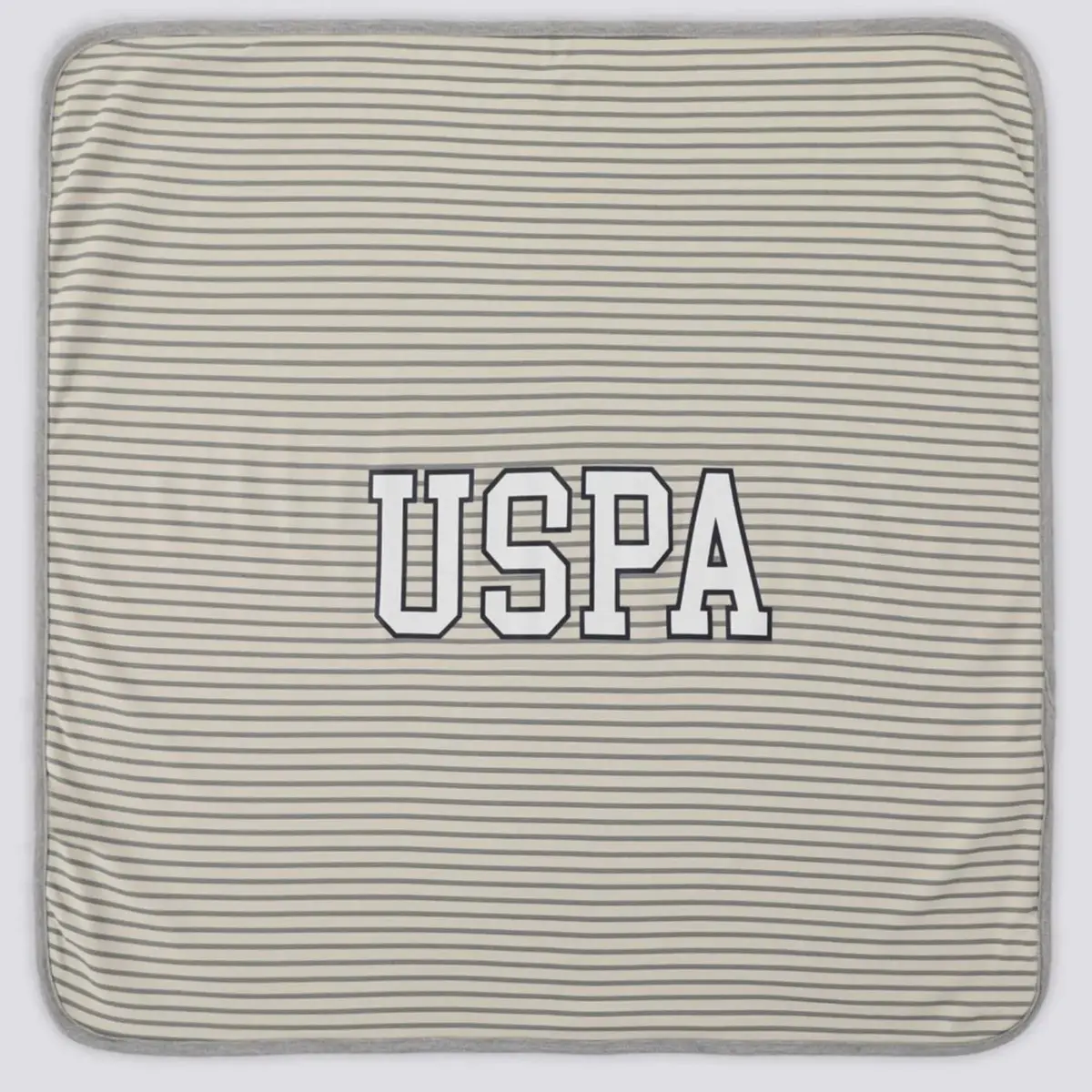 U.S. Polo Battaniye Beyaz - Gri 