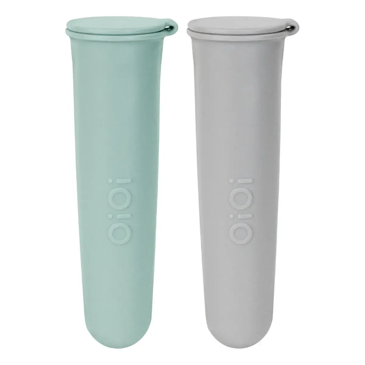 OiOi Buz Buz Silikon Dondurma Kabı 2li 6+ Ay River Green - Powder Grey