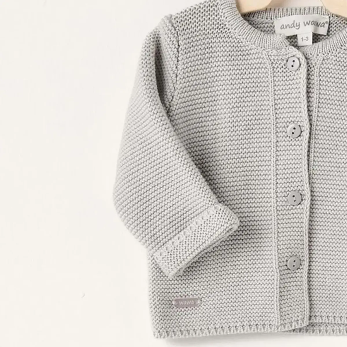Andy Wawa Ceket Triko Basic  Gri Melanj