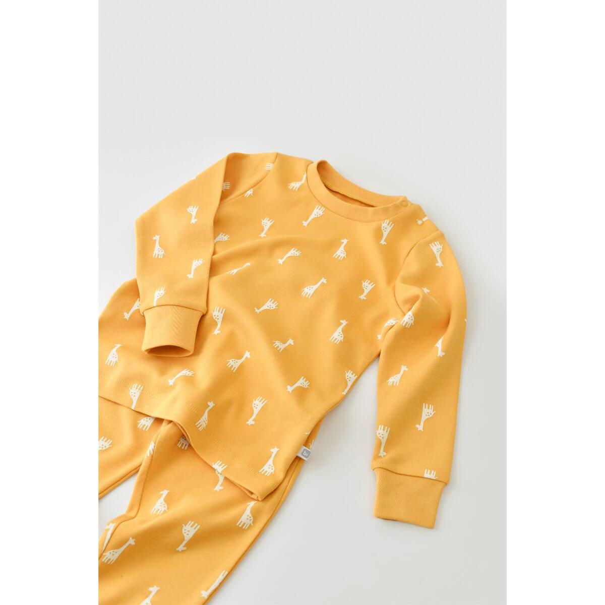 Bibaby Pijama Takımı Happy Graffe Hardal