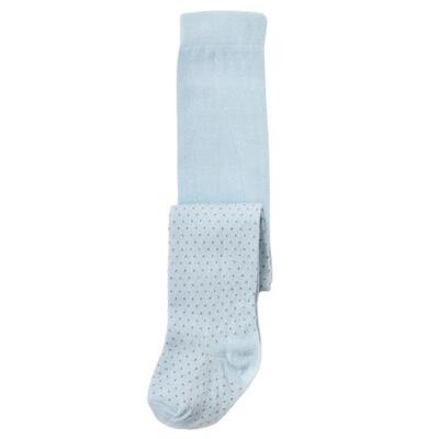 Bibaby Organik Çorap Külotlu Klasik Puanlı Mavi