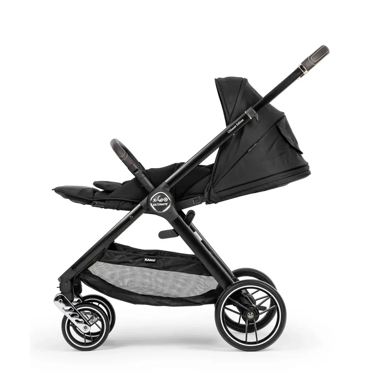 Kanz X-Go Ultimate Travel Sistem Bebek Arabası Silver Siyah