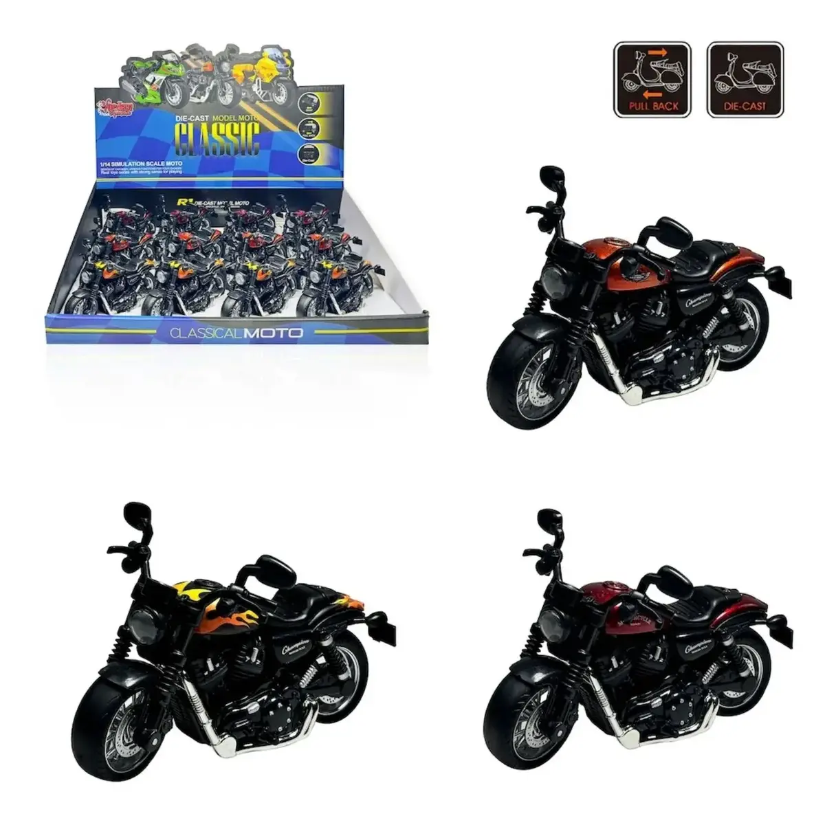 Vardem Çek Bırak Clasic Motosiklet 1:14