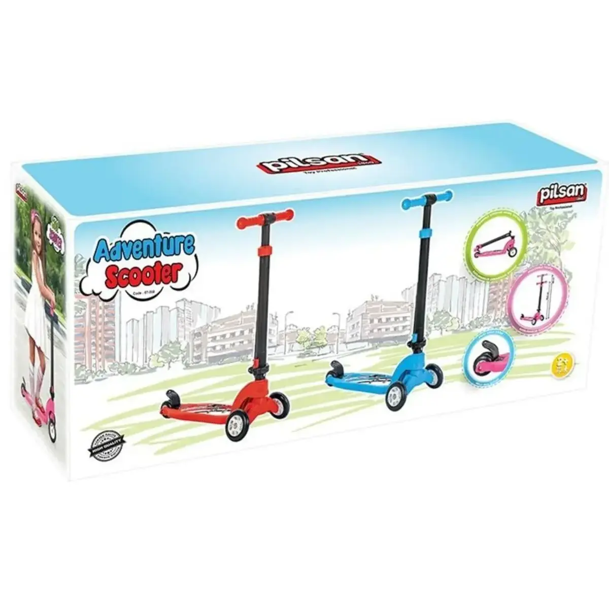 Pilsan Adventure Scooter Pembe