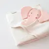 Bibaby Havlu Princess Elephant Ekru - Pembe