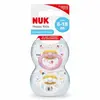 Nuk Happy Kids Kauçuk Emzik 2li 6+ Ay Kız
