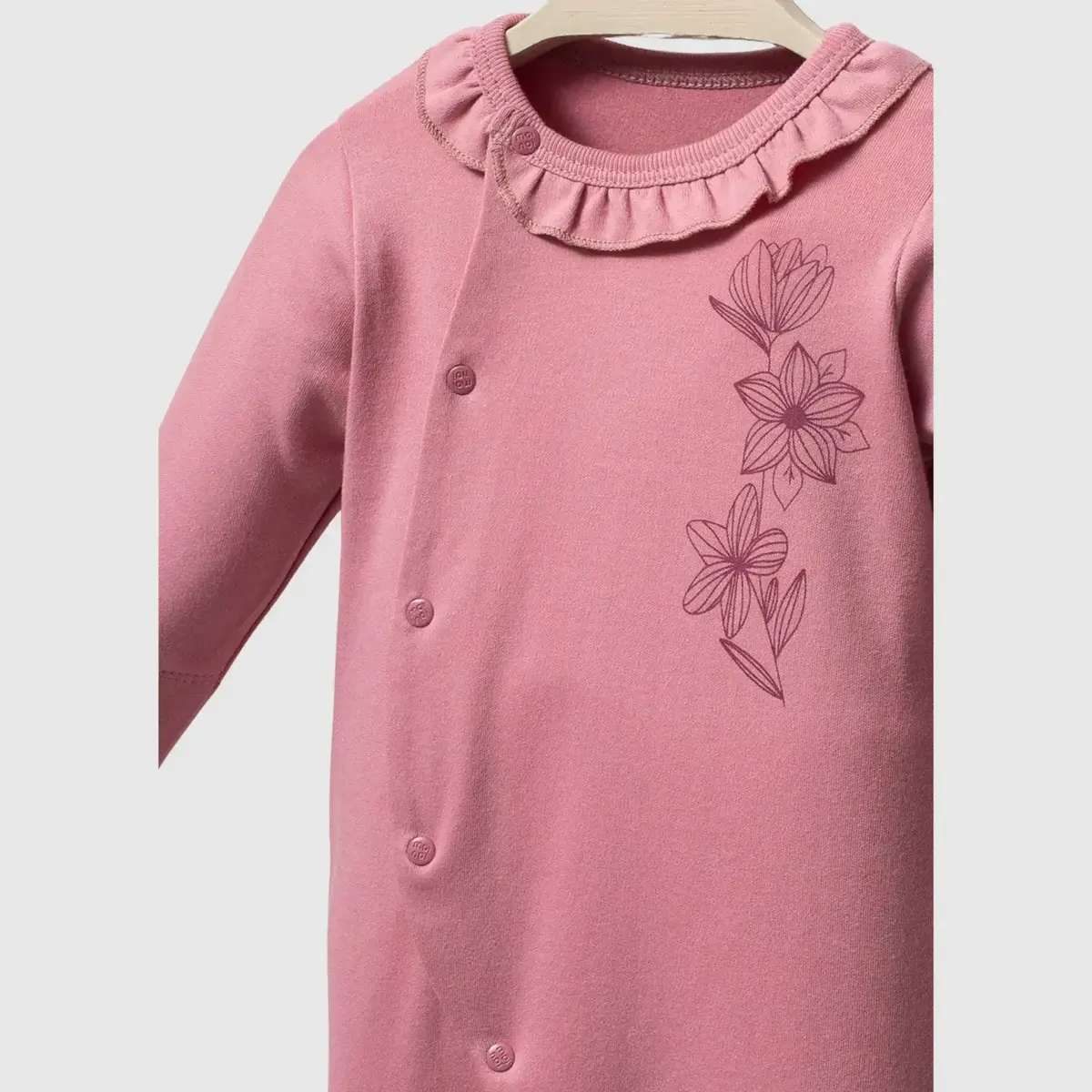 Moi Noi Tulum Şapka Takım Flowers Mürdüm