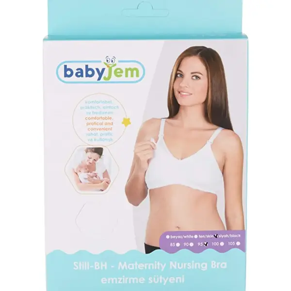 Babyjem Emzirme Sütyeni 90 Beden Beyaz