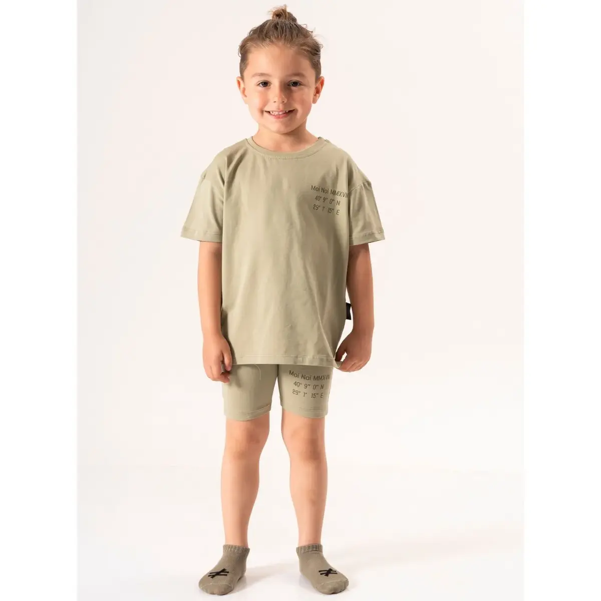 Moi Noi 2li Takım Taytlı Basic Haki Moi Noi 2li Takım Taytlı Basic Haki