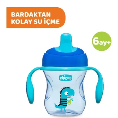 Chicco Yarı Yumuşak Uçlu Alıştırma Bardağı 6+ Ay Erkek