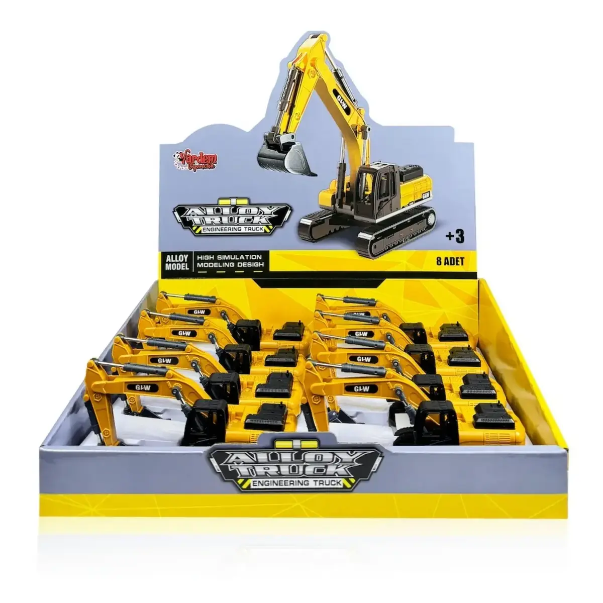 Vardem Sürtmeli Metal İnşaat Aracı Kazıcı Ekskavatör